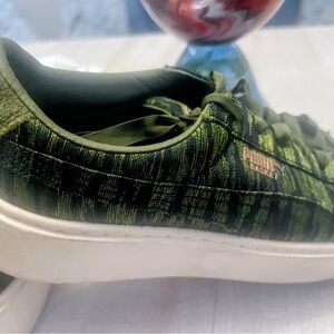 Puma Basket Olive Green Sneakers